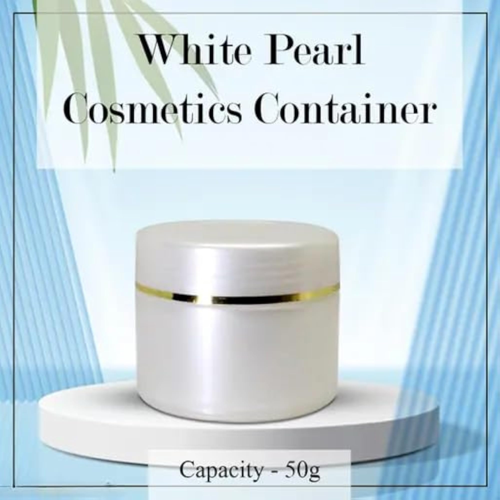 Round Empty Cosmetic Cream Container Jars, Pack of 6